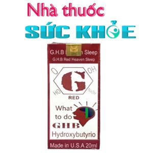 Gây Mê Chính Hãng Cực Mạnh GHB Red - USA ( Dạng Nước )